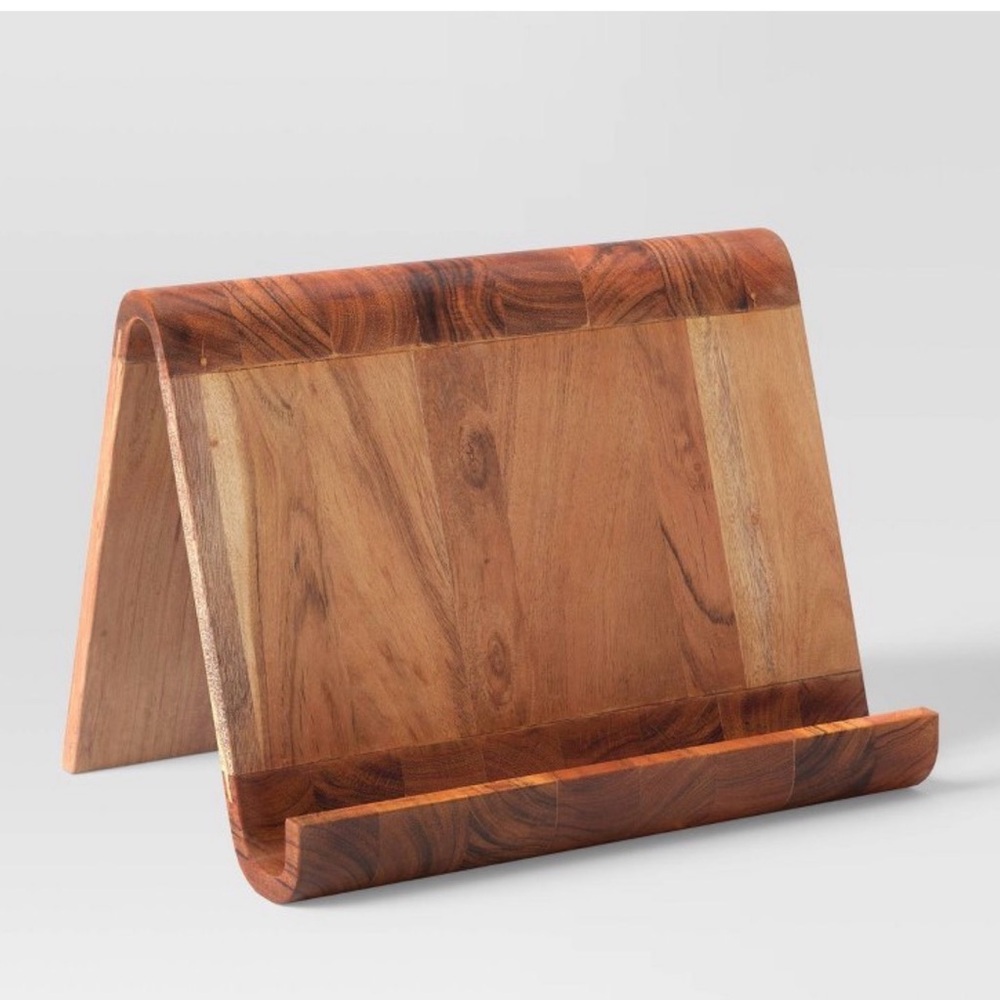 Threshold tablet and book stand natural wood new